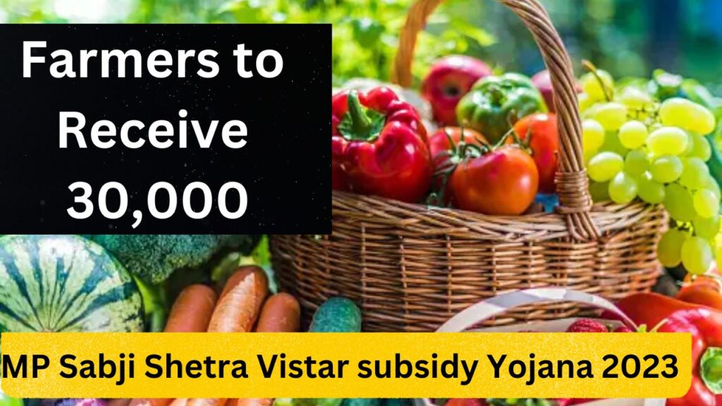 MP Sabji Shetra Vistar subsidy Yojana 2023: Farmers to Receive 30,000